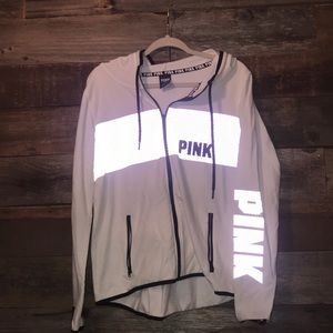Reflective Victoria Secret jacket